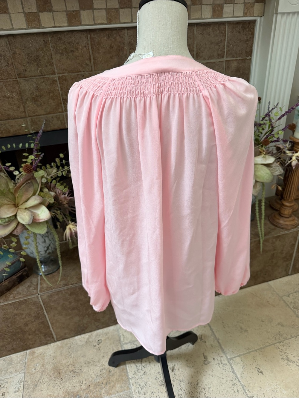 NWT LILLY PULITZER Elsa Silk Top pink muse sz M - Picture 5 of 6